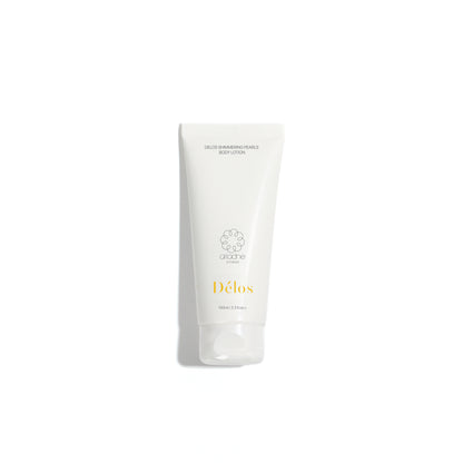 Délos Shimmering Pearls Body Lotion front side.